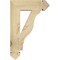 Ekena Millwork Funston Arts & Crafts Rough Sawn Bracket, Douglas Fir, 4"W x 16"D x 24"H BKT04X16X24FST03RDF - alternate 3